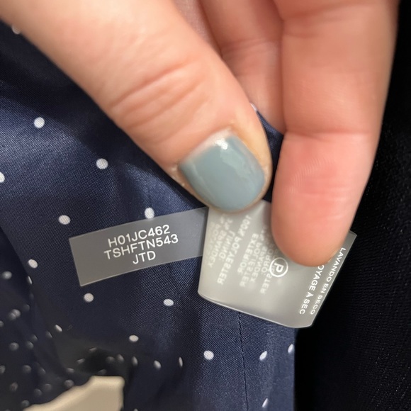 3/20 Tommy Hilfinger Navy & White Button down Classic Blazer with Lining size 8 - Picture 15 of 15